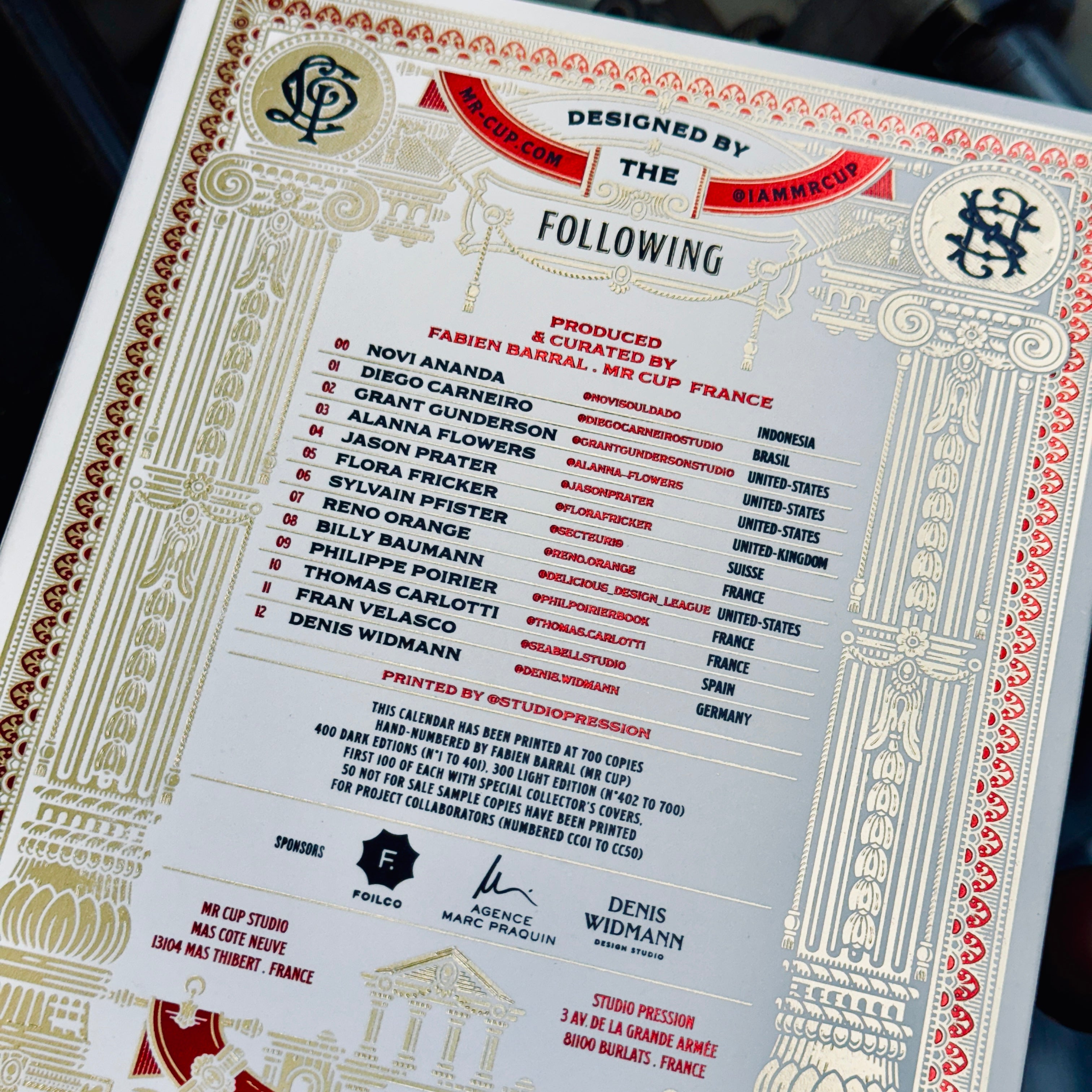 2025 LETTERPRESS CALENDAR - LIGHT edition 2025 LETTERPRESS CALENDAR - LIGHT edition