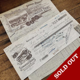 Schwander Frères  letterhead and check