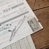 Schwander Frères  letterhead and check