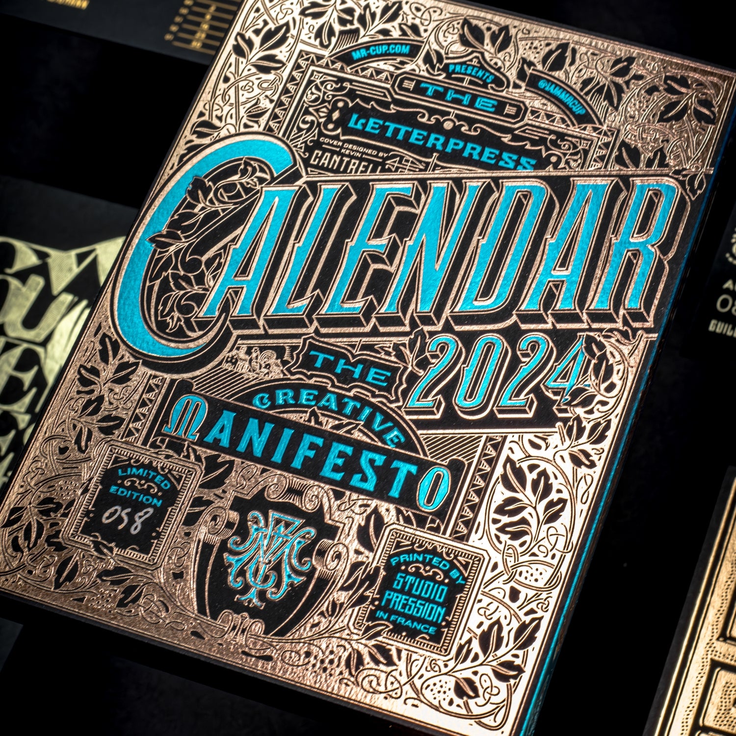 2024 LETTERPRESS CALENDAR - DARK edition 2024 LETTERPRESS CALENDAR - DARK edition