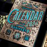 2024 LETTERPRESS CALENDAR - DARK edition