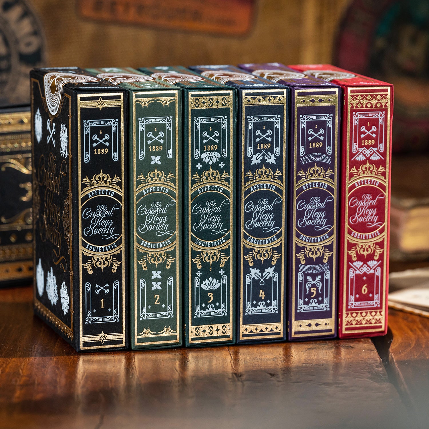 The Crossed Keys Society - 6 playing cards decks collections The Crossed Keys Society - 6 playing cards decks collections
