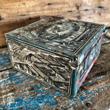 Very large LU original French Metal tin with paper