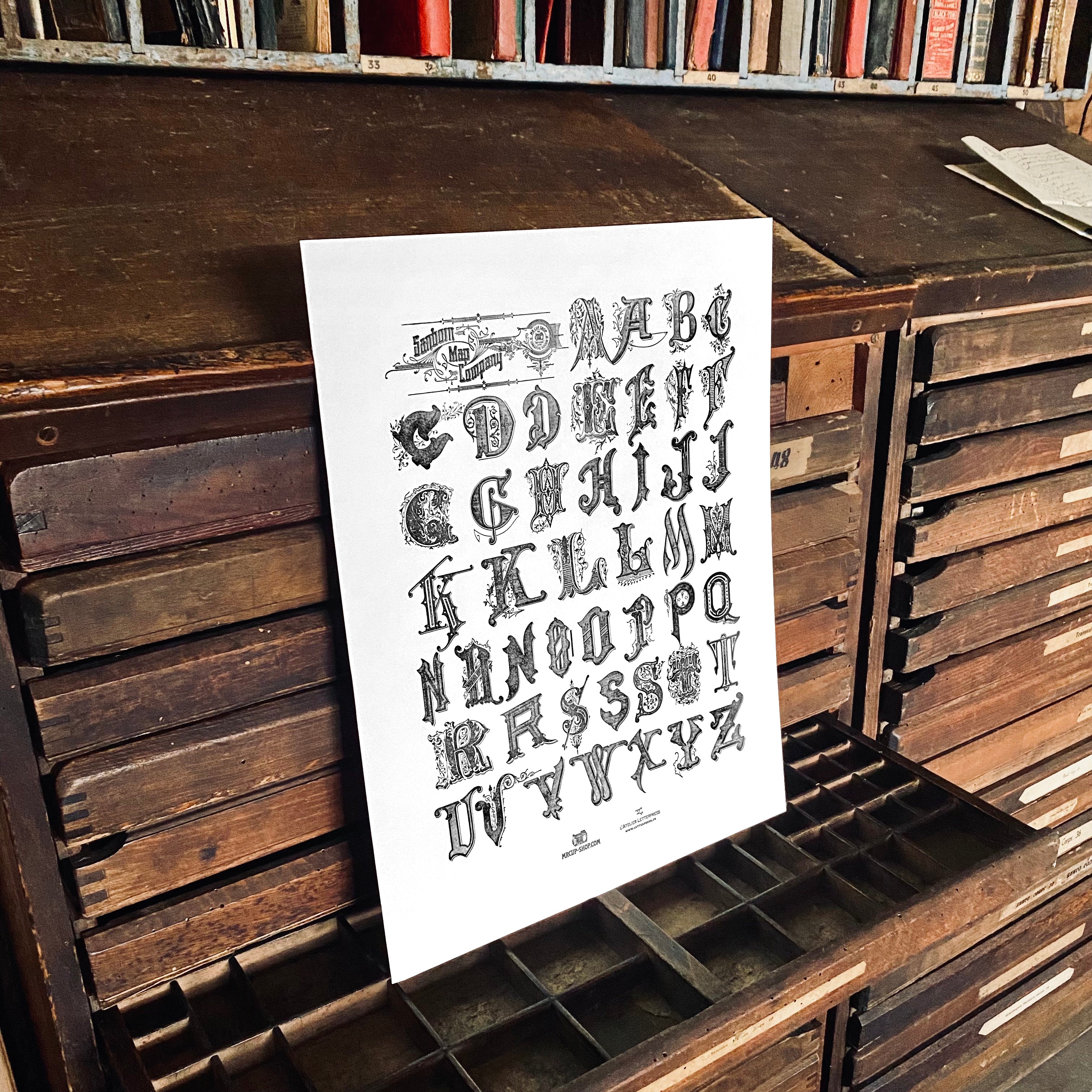 ALPHABET large art print ALPHABET large art print