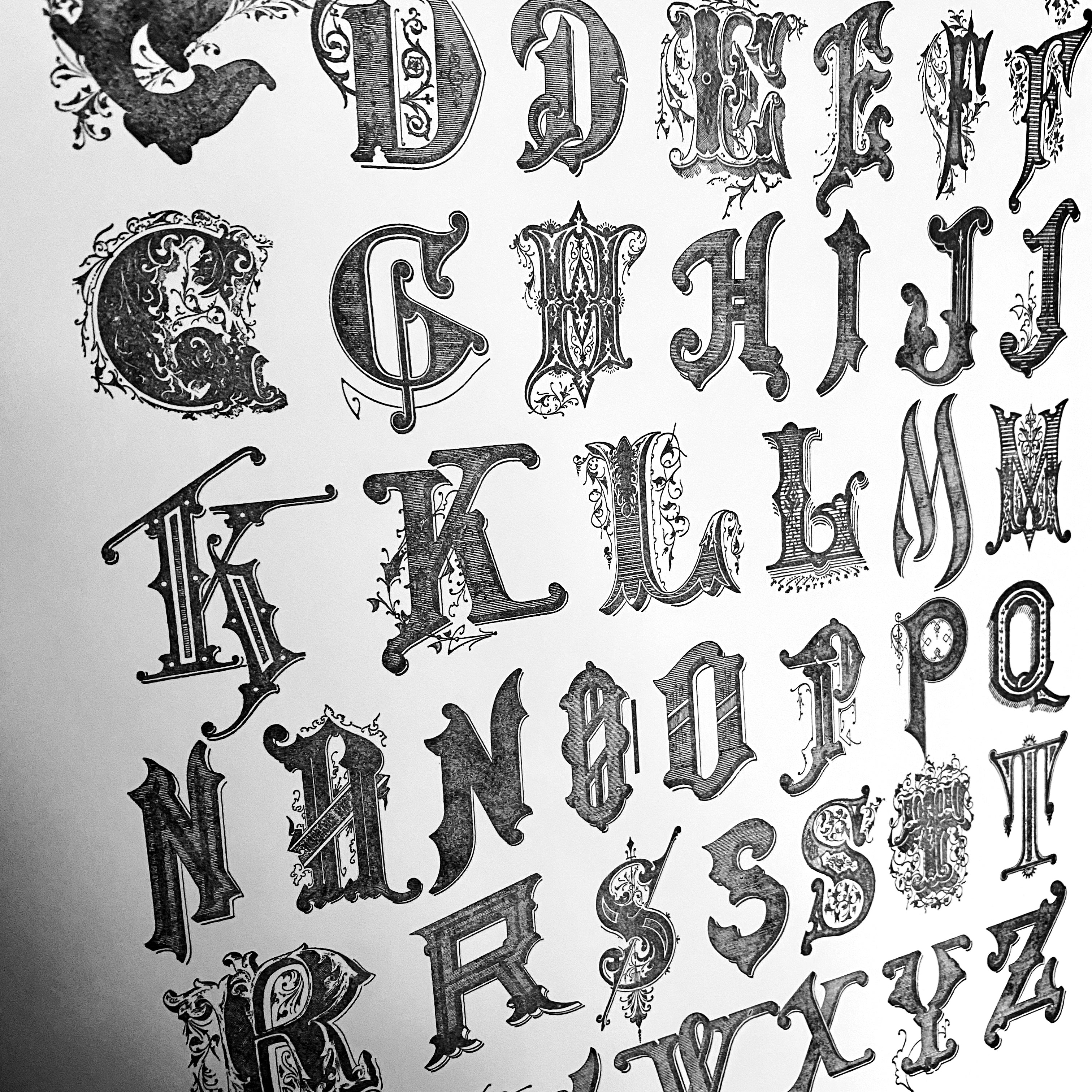 ALPHABET large art print ALPHABET large art print