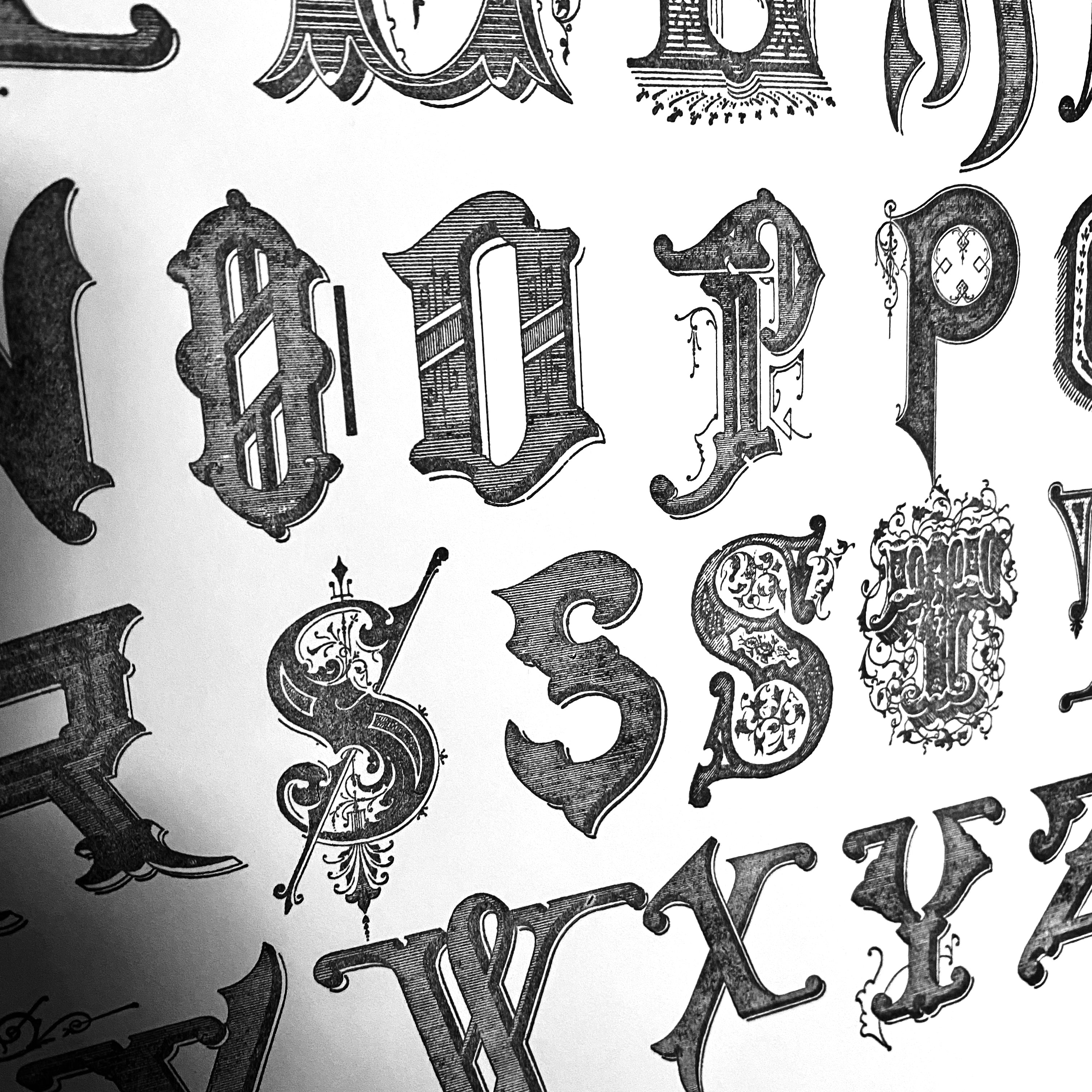 ALPHABET large art print ALPHABET large art print