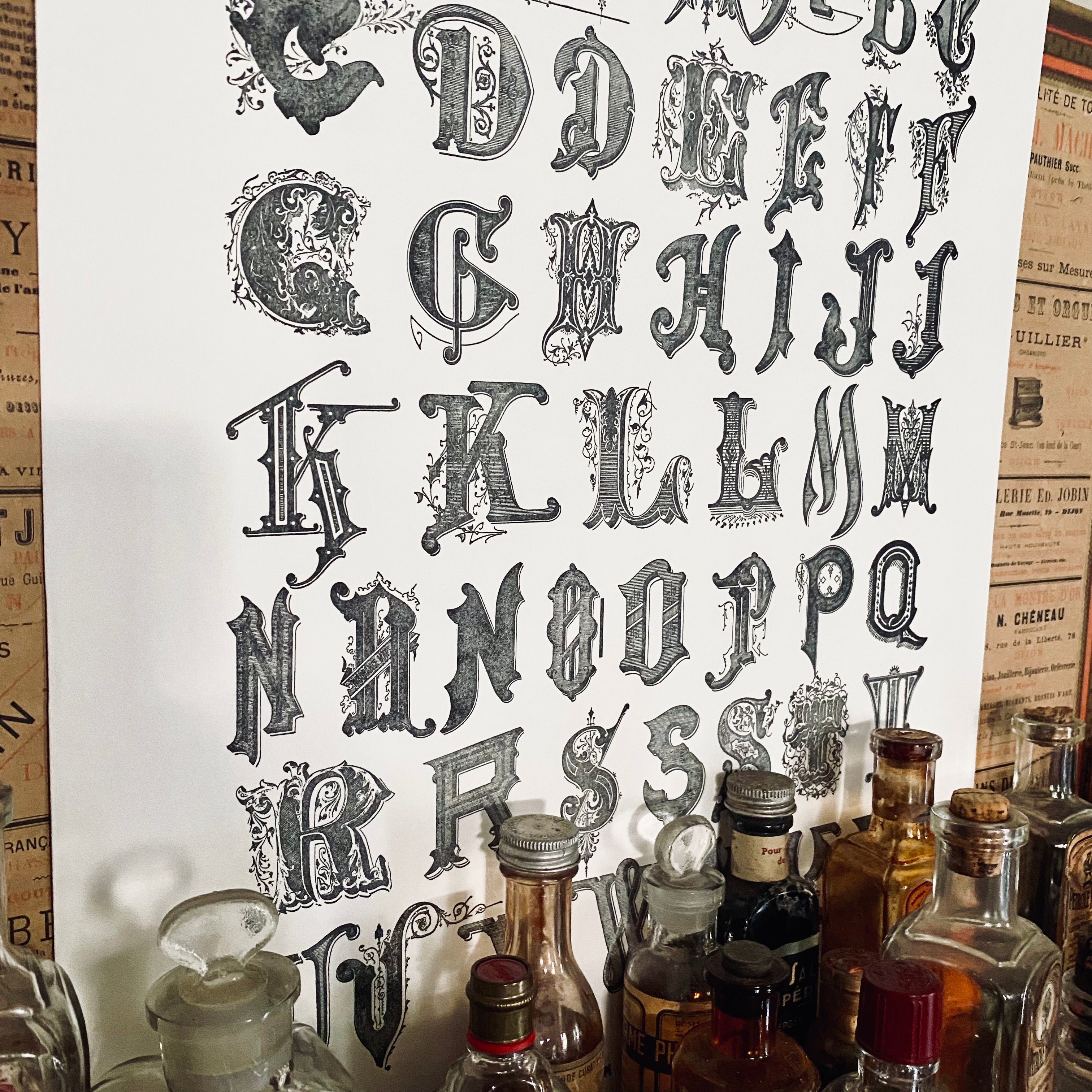 ALPHABET large art print ALPHABET large art print