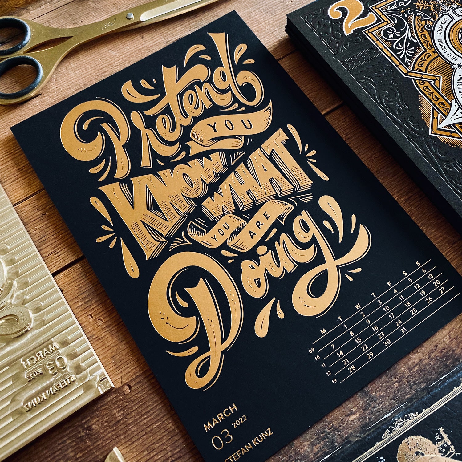 2022 LETTERPRESS CALENDAR - DELUXE edition 2022 LETTERPRESS CALENDAR - DELUXE edition