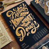 2022 LETTERPRESS CALENDAR - DELUXE edition