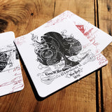 EPHEMERID letterpress coasters - MR CUP