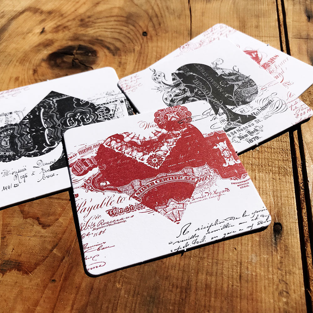 EPHEMERID letterpress coasters - MR CUP EPHEMERID letterpress coasters - MR CUP