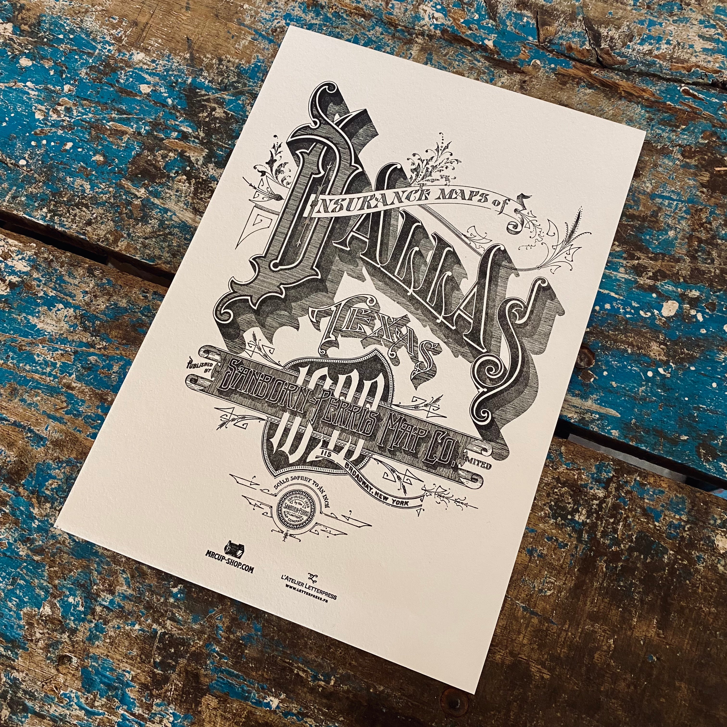 DALLAS small art print DALLAS small art print