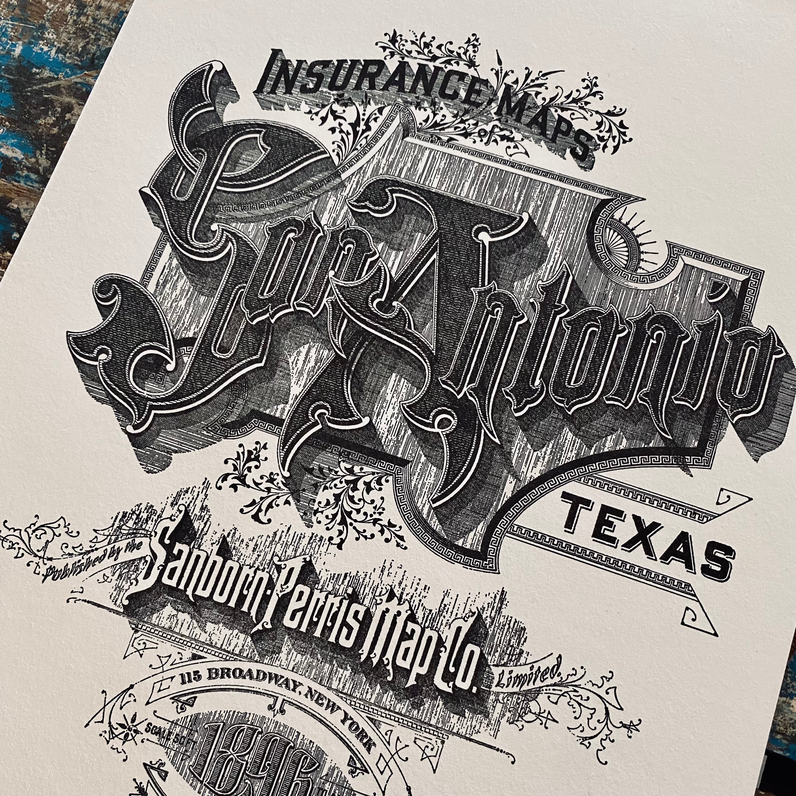 SAN ANTONIO small art print SAN ANTONIO small art print