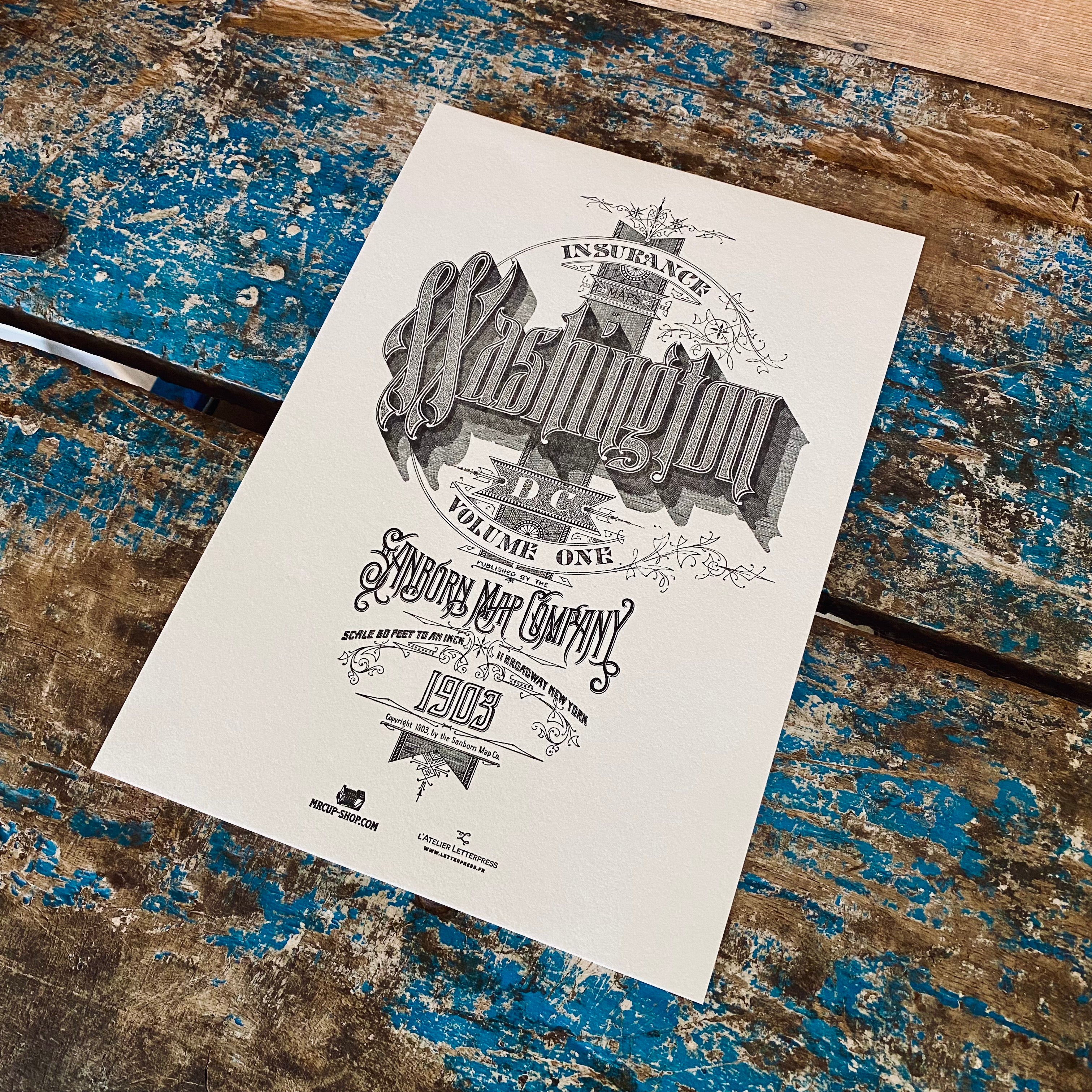 WASHINGTON small art print WASHINGTON small art print