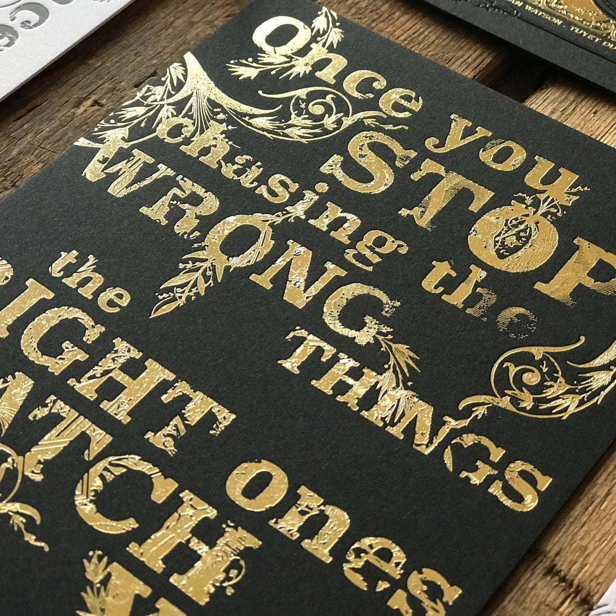 2019 letterpress calendar Artist's proof 11 - hot foil - MR CUP 2019 letterpress calendar Artist's proof 11 - hot foil - MR CUP