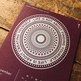 2017 letterpress calendar Artist's proof 12 - MR CUP