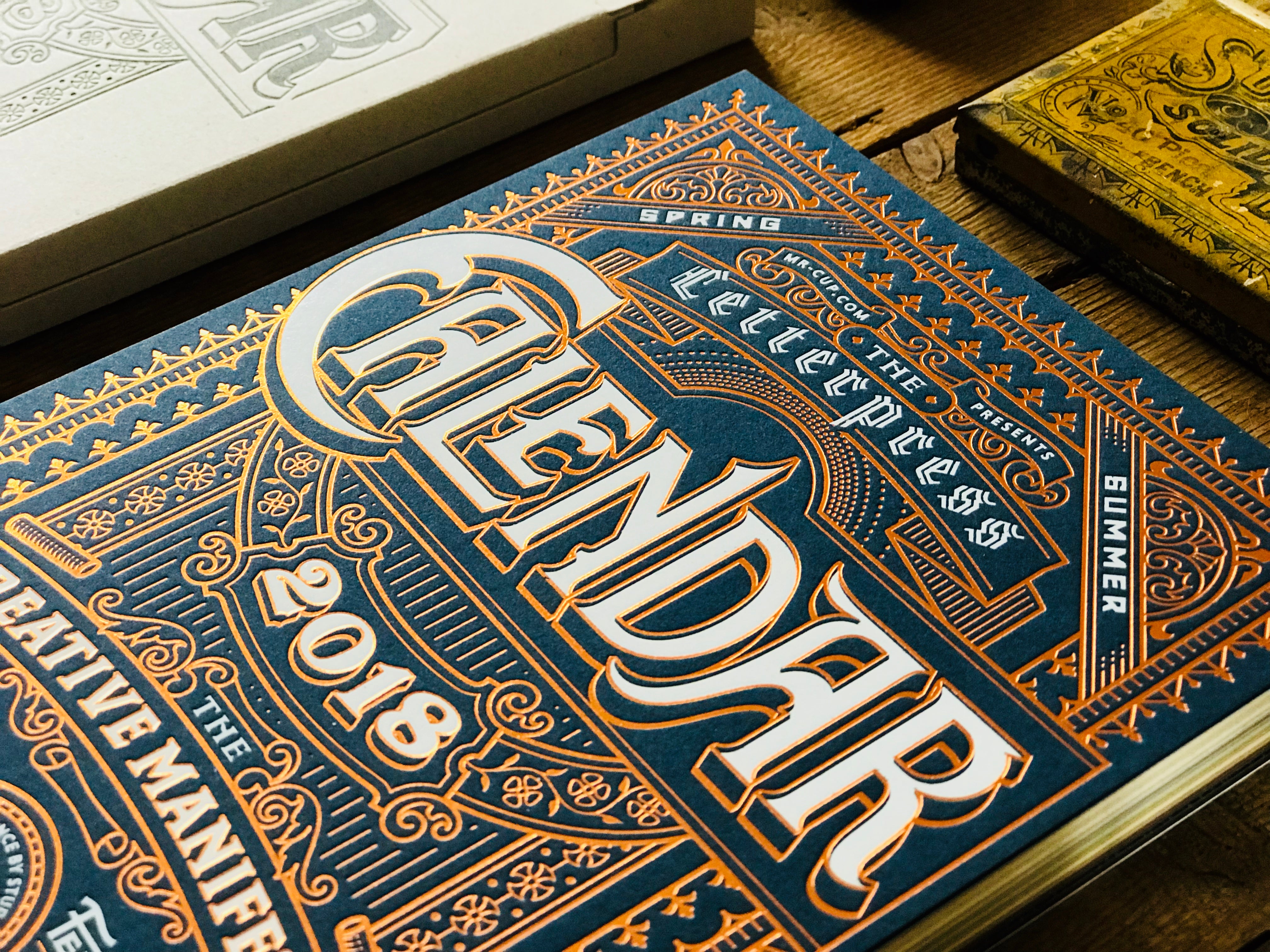 2018 Letterpress CALENDAR DELUXE EDITION - MR CUP 2018 Letterpress CALENDAR DELUXE EDITION - MR CUP