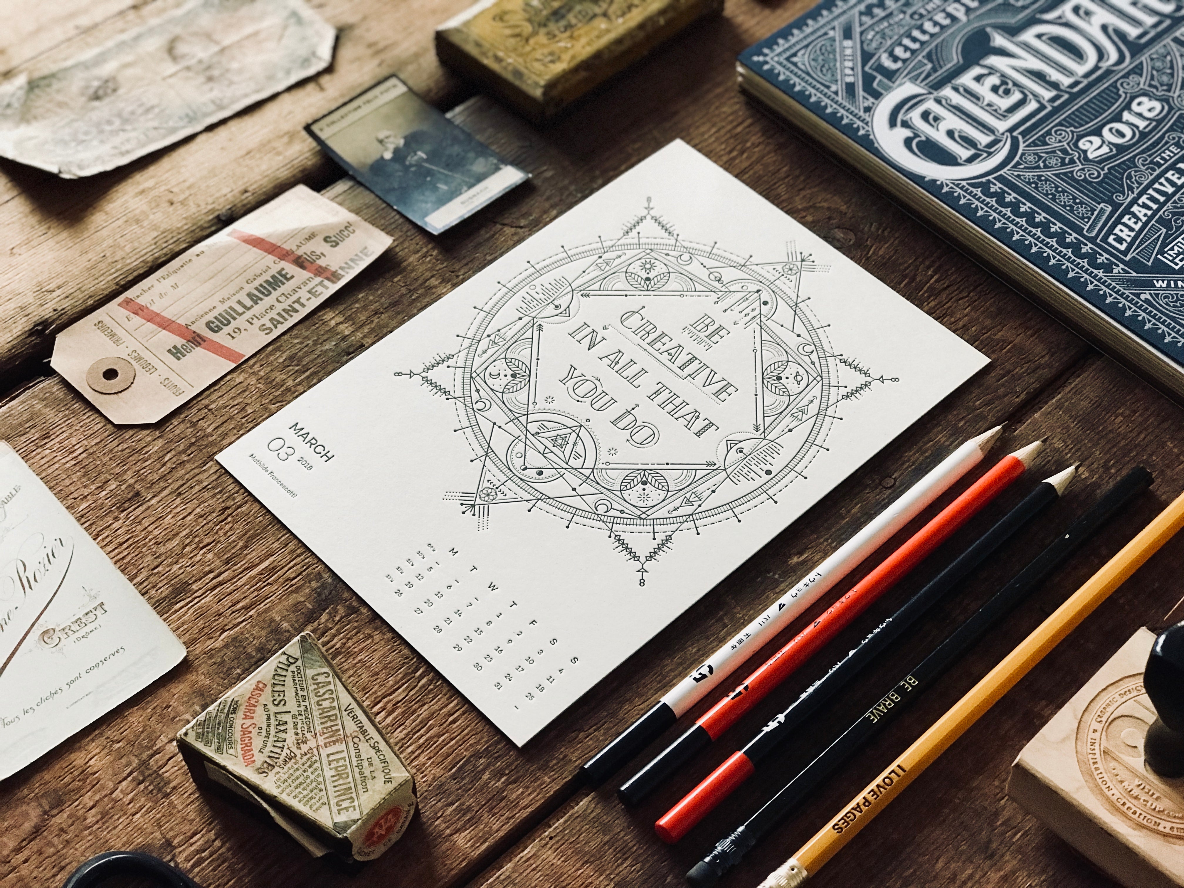 2018 Letterpress CALENDAR DELUXE EDITION - MR CUP 2018 Letterpress CALENDAR DELUXE EDITION - MR CUP