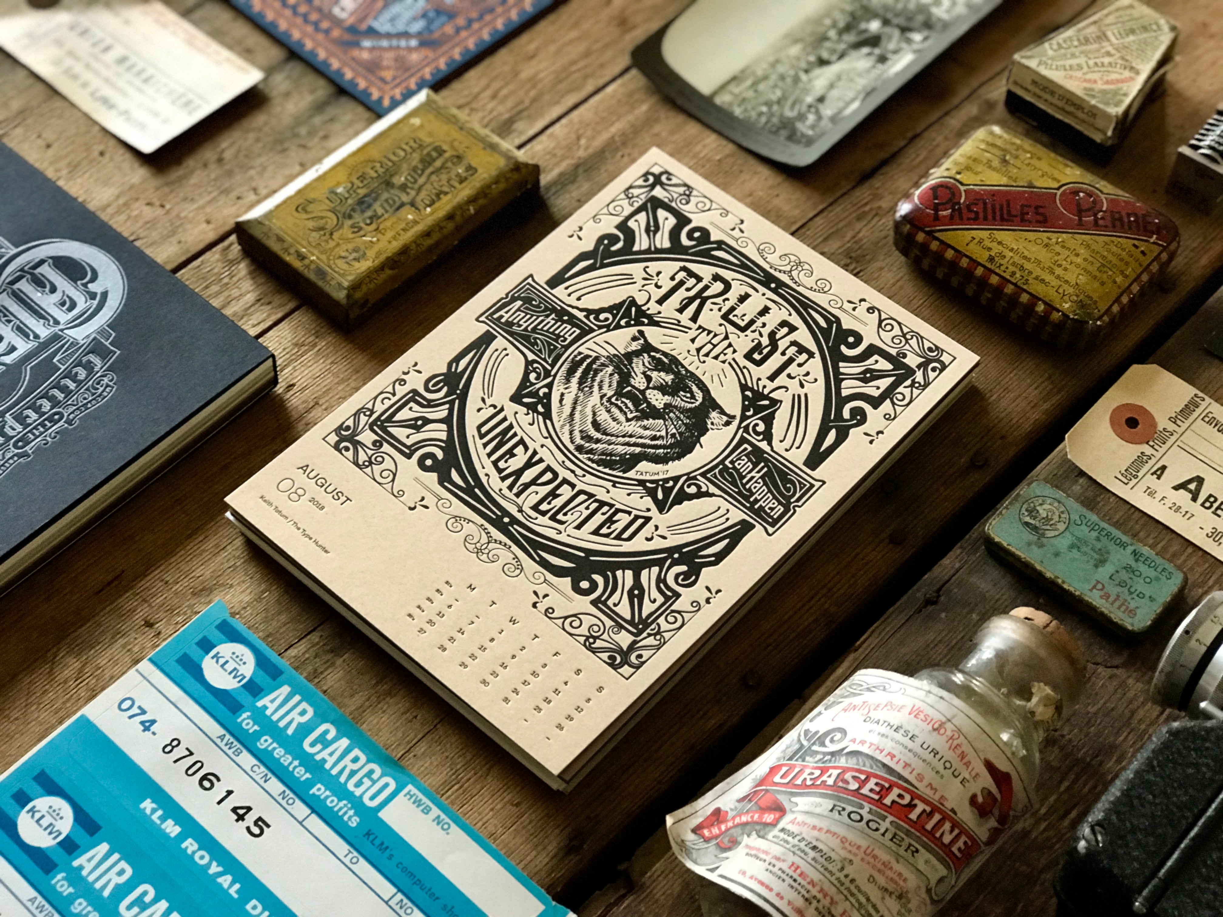 2018 Letterpress CALENDAR DELUXE EDITION - MR CUP 2018 Letterpress CALENDAR DELUXE EDITION - MR CUP