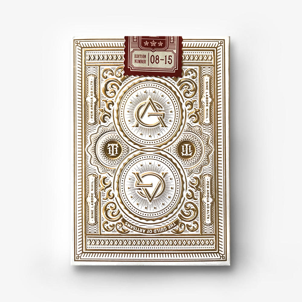 White Artisans playing cards deck - MR CUP White Artisans playing cards deck - MR CUP