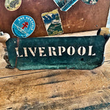 Copper stencil : LIVERPOOOL