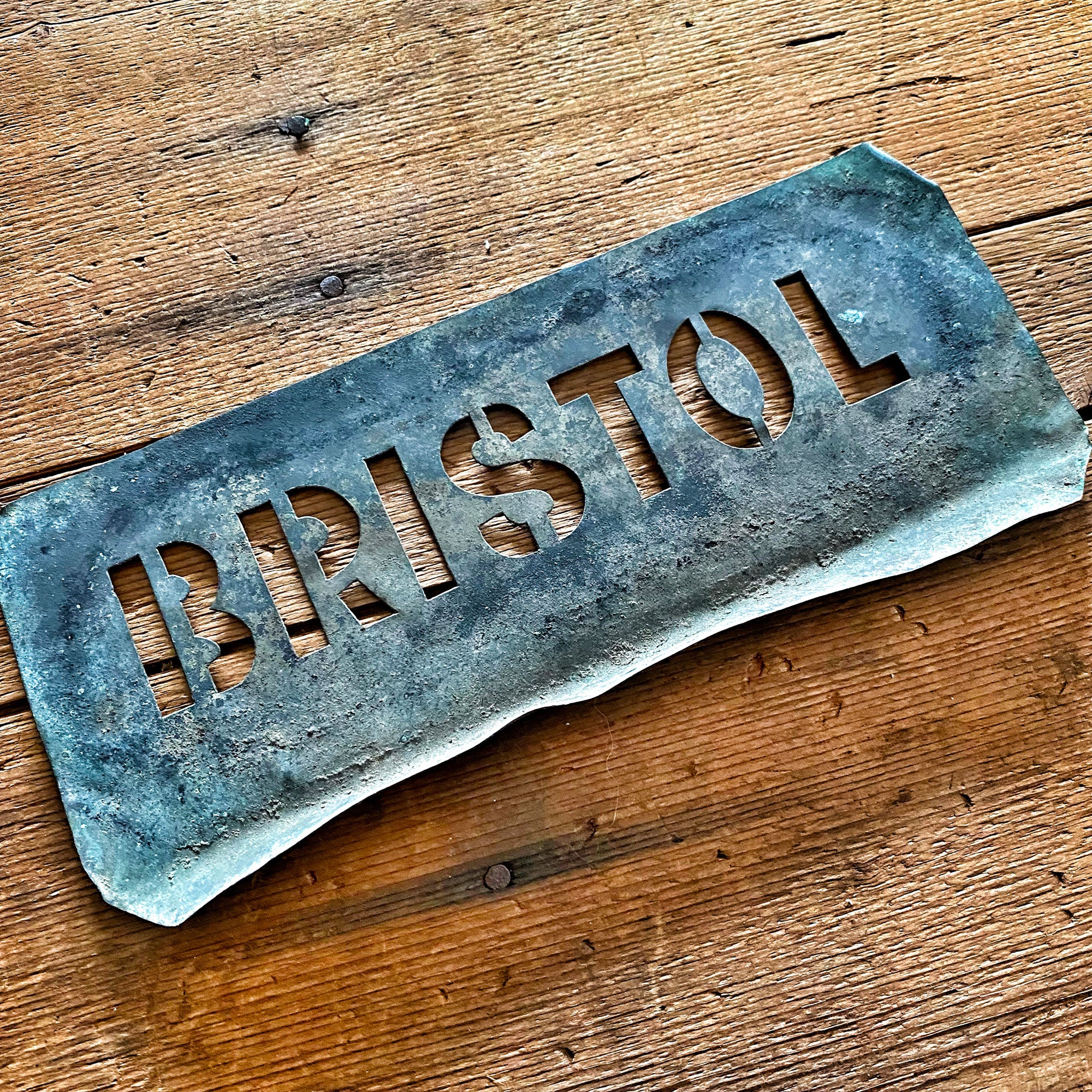 Copper stencil : BRISTOL Copper stencil : BRISTOL