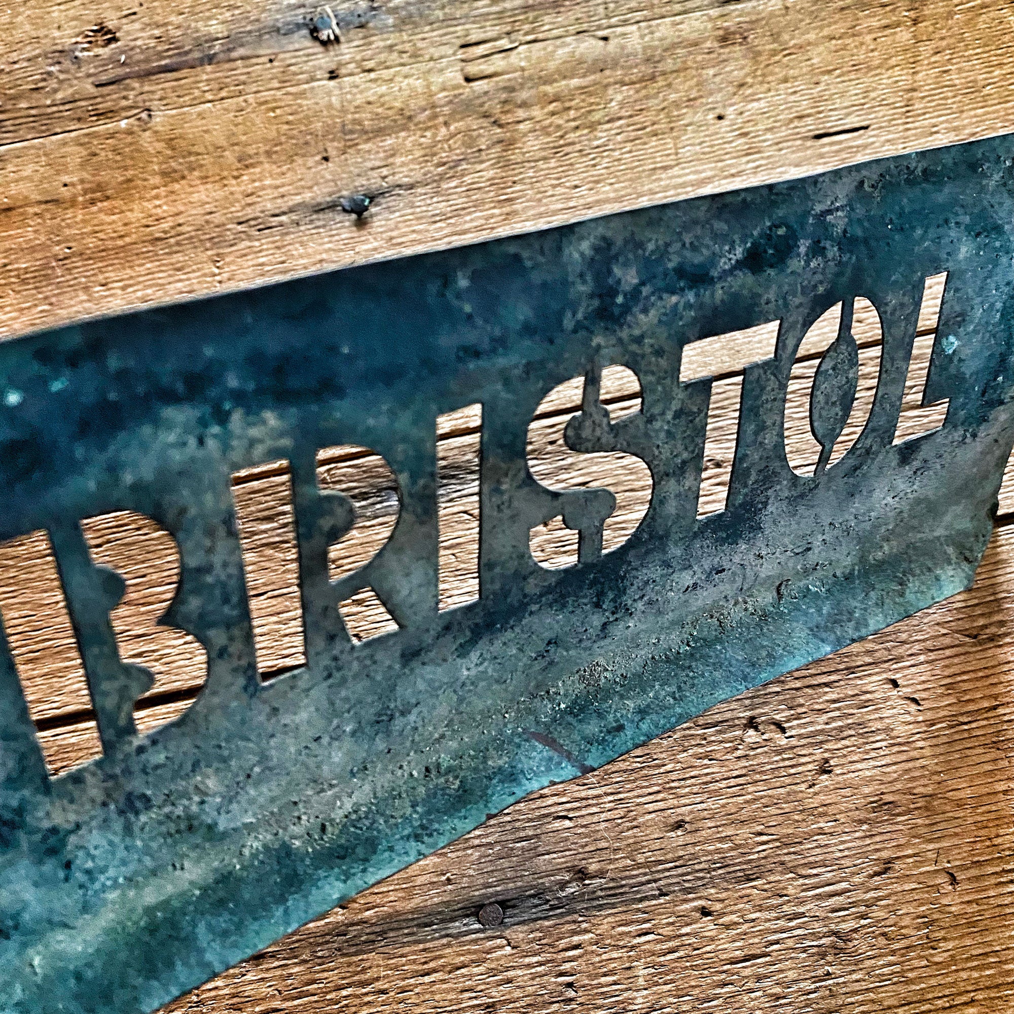 Copper stencil : BRISTOL Copper stencil : BRISTOL