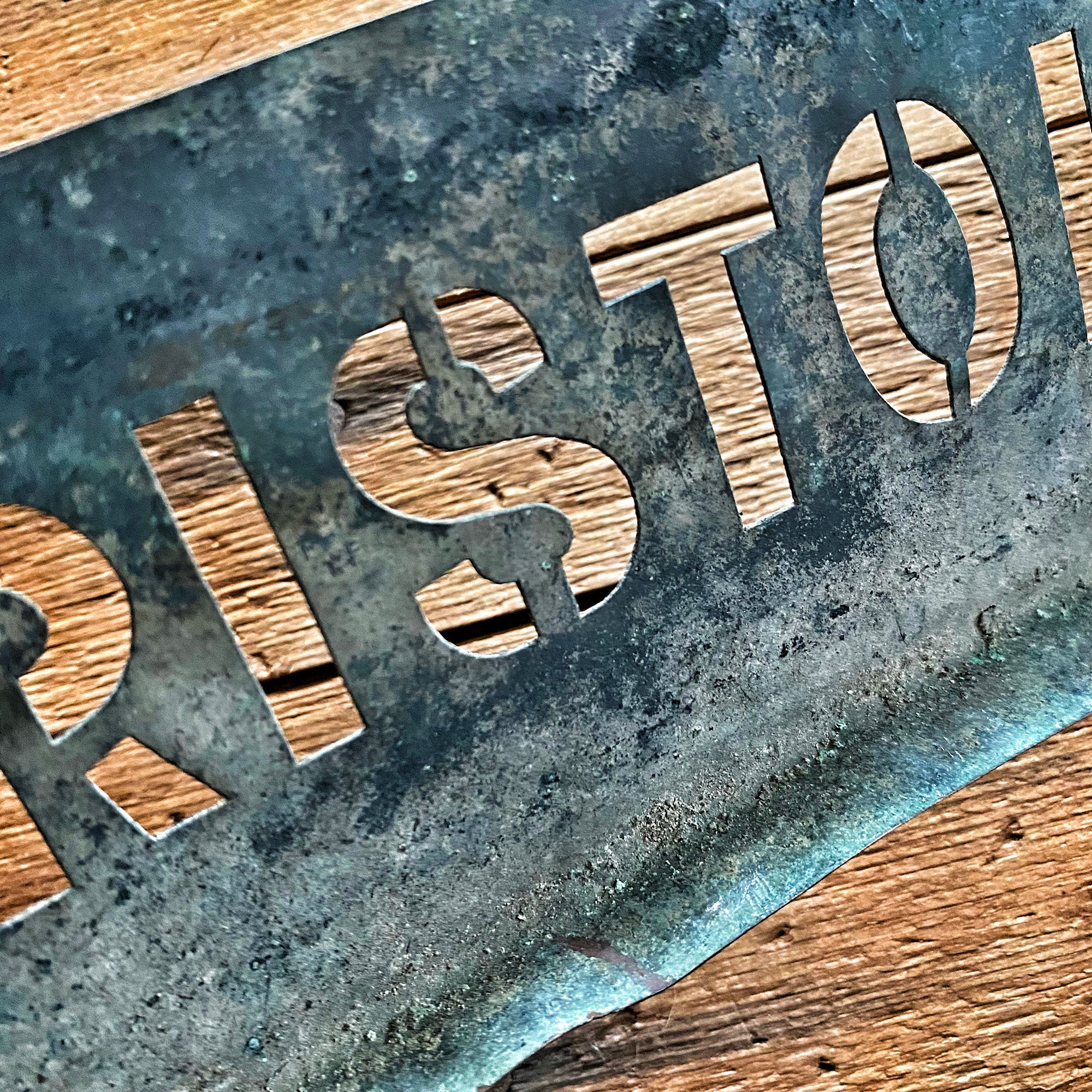 Copper stencil : BRISTOL Copper stencil : BRISTOL