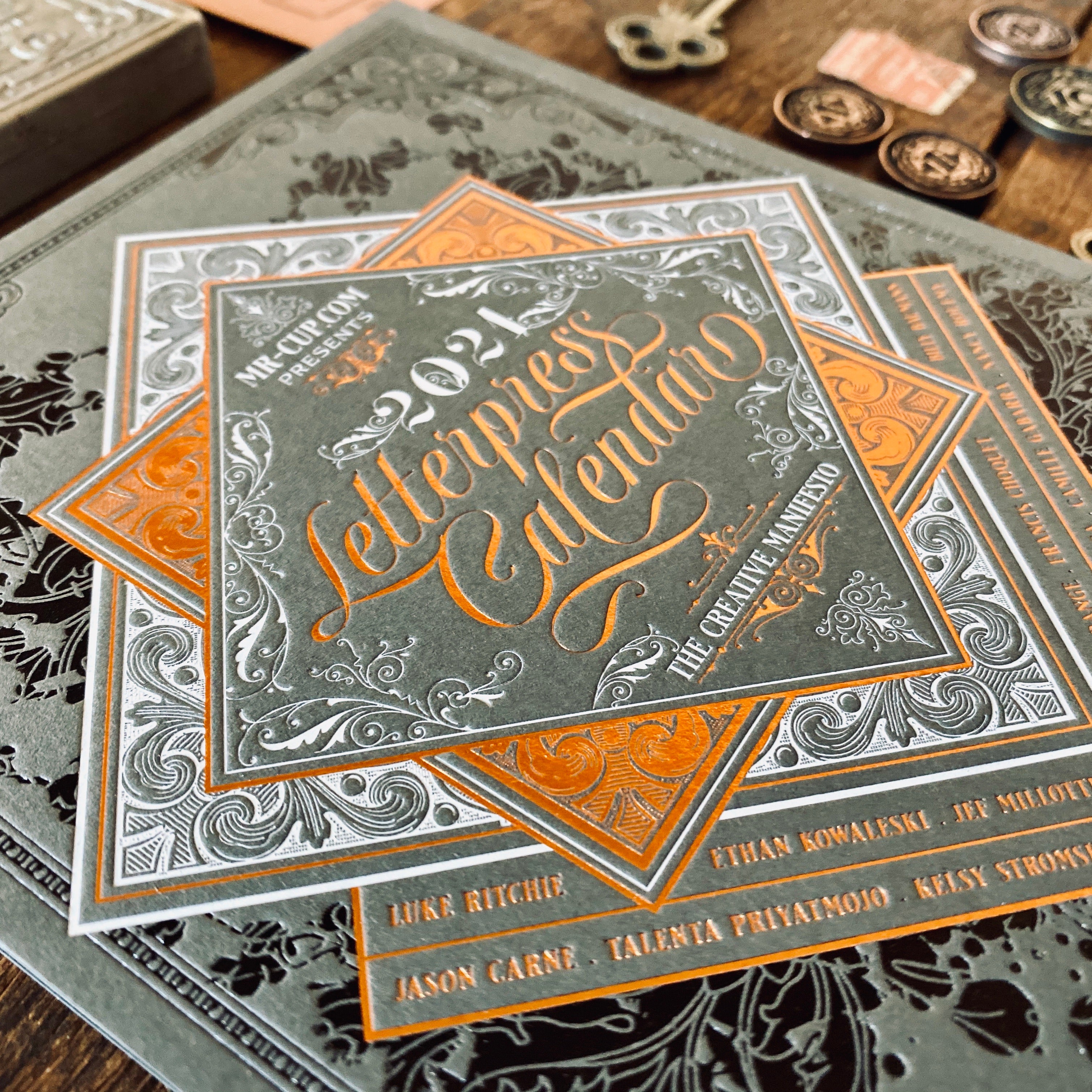 2021 LETTERPRESS CALENDAR - DELUXE edition 2021 LETTERPRESS CALENDAR - DELUXE edition