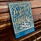 2023 LETTERPRESS CALENDAR - Blue edition