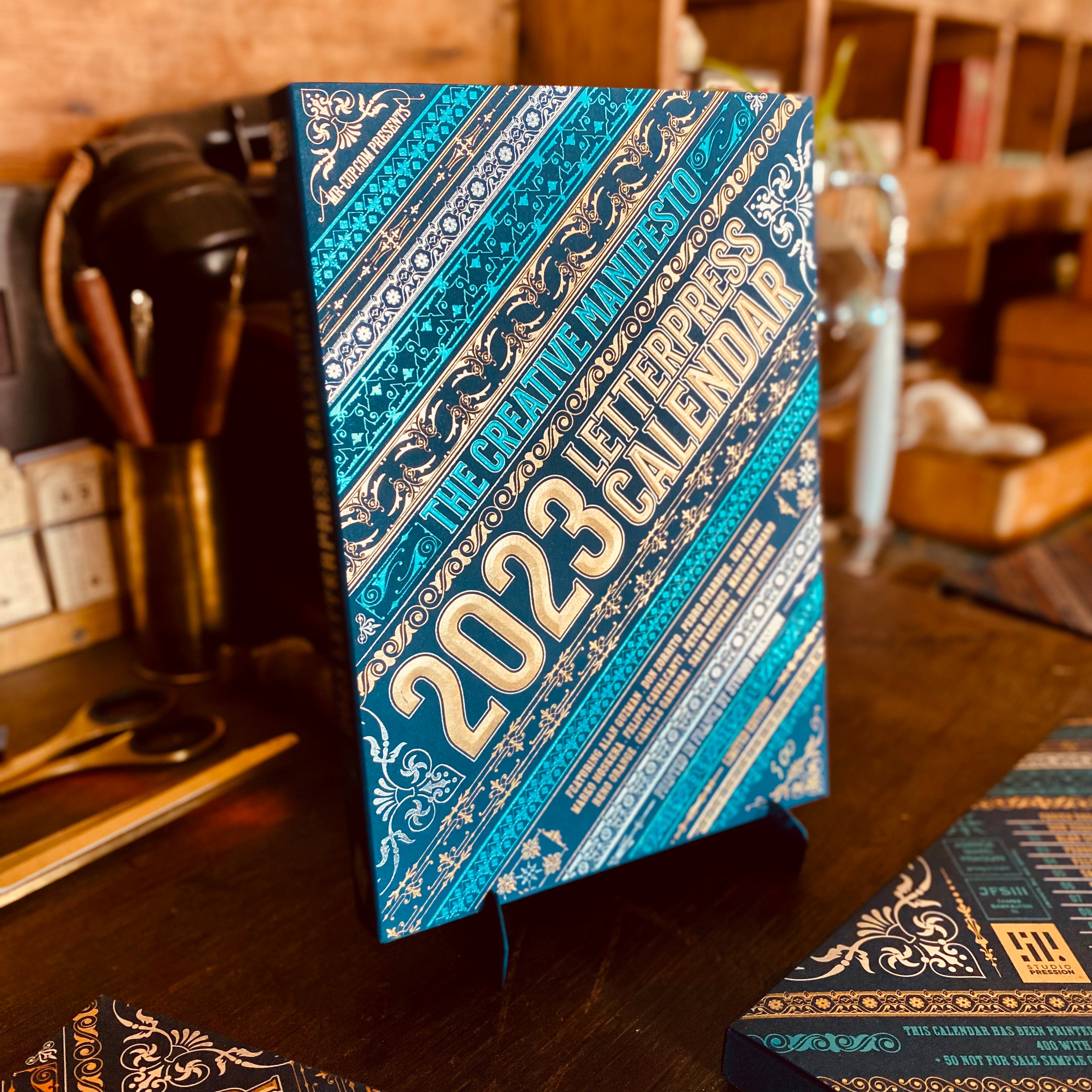 2023 LETTERPRESS CALENDAR - Blue edition 2023 LETTERPRESS CALENDAR - Blue edition