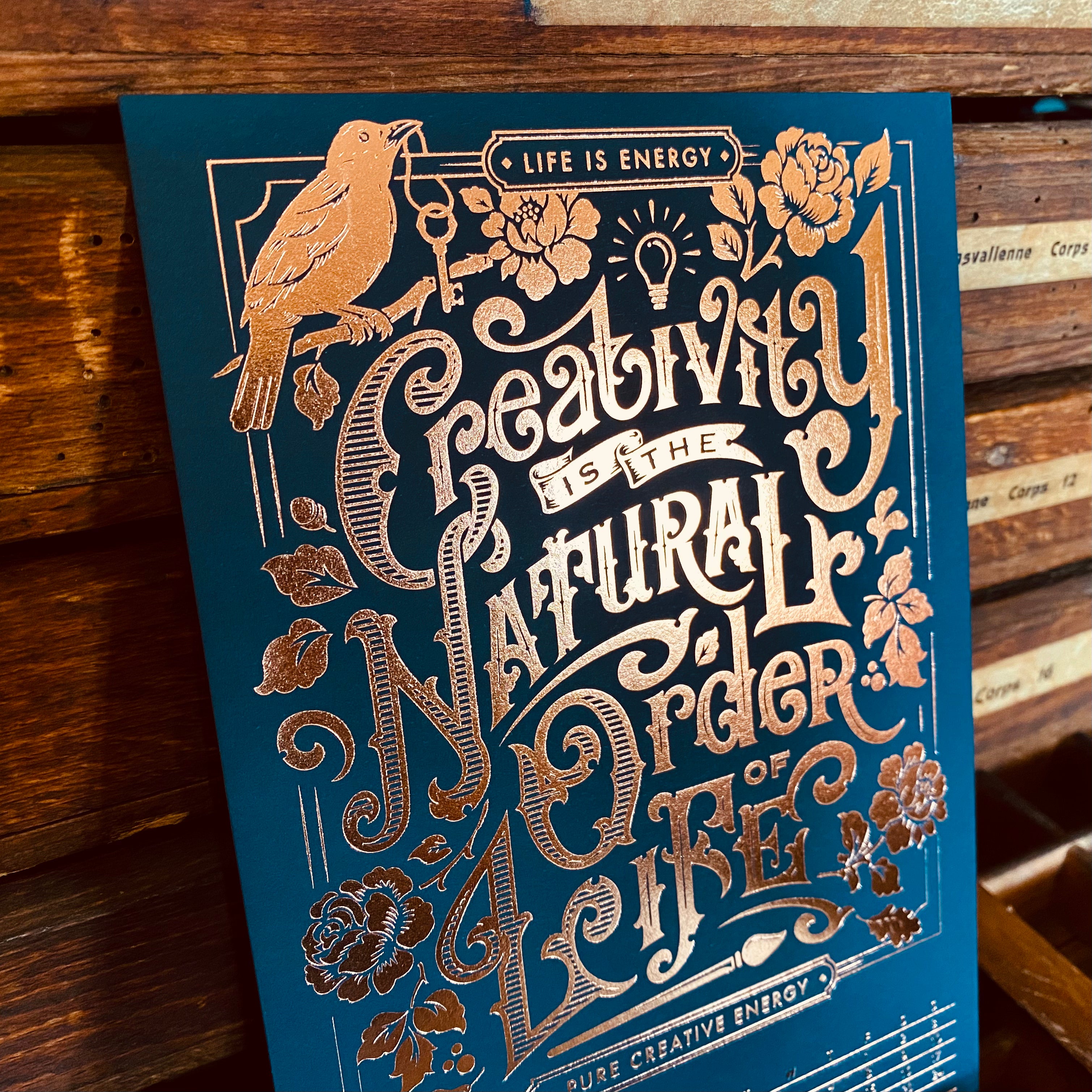 2023 LETTERPRESS CALENDAR - Blue edition 2023 LETTERPRESS CALENDAR - Blue edition