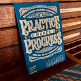 2023 LETTERPRESS CALENDAR - Blue edition