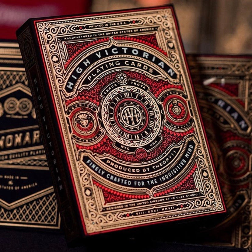 HIGH VICTORIAN - RED edition - playing cards HIGH VICTORIAN - RED edition - playing cards