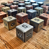 3 EPHEMERID metal dices