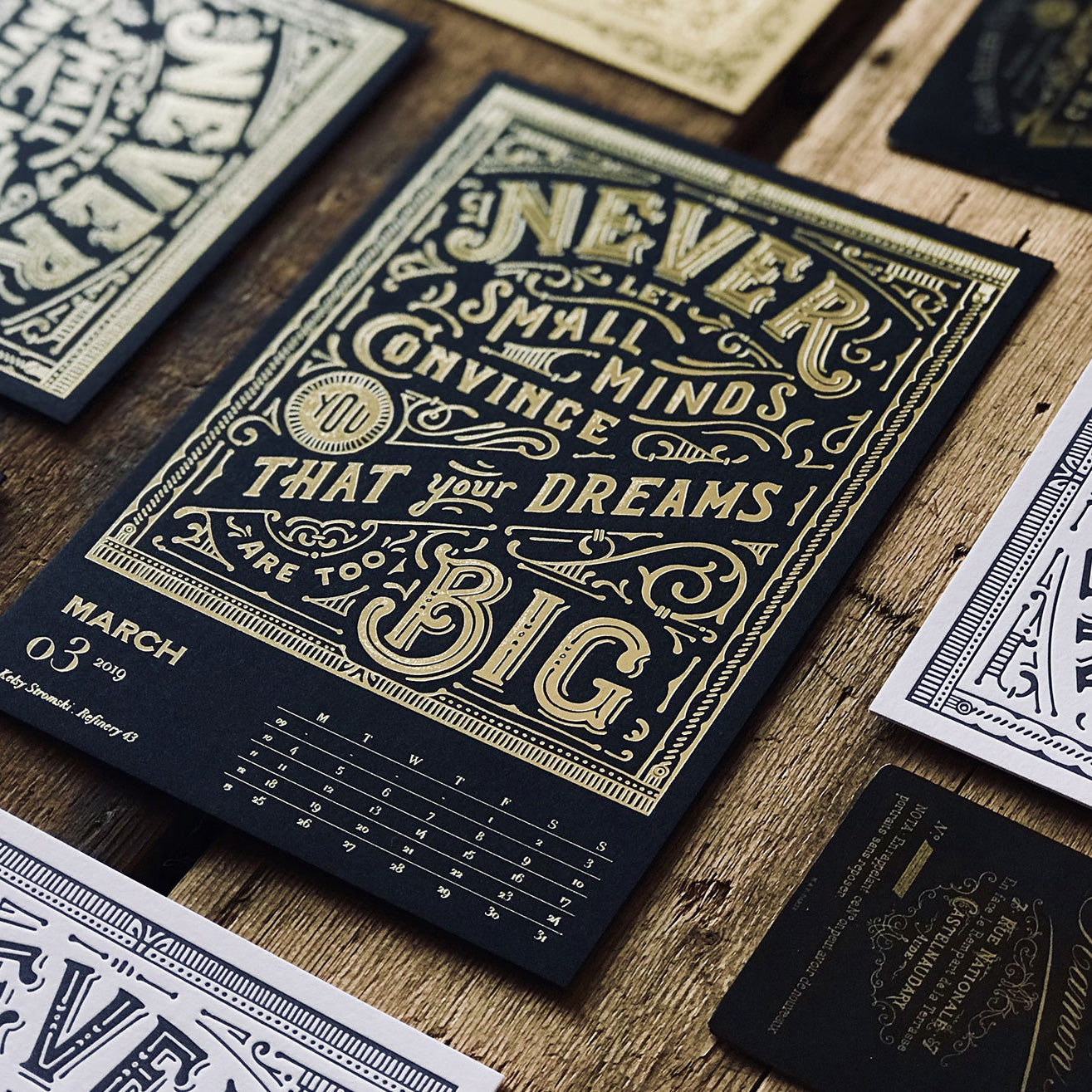 2019 LETTERPRESS CALENDAR - DELUXE edition - MR CUP 2019 LETTERPRESS CALENDAR - DELUXE edition - MR CUP