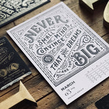 2019 LETTERPRESS CALENDAR - STANDARD edition - MR CUP
