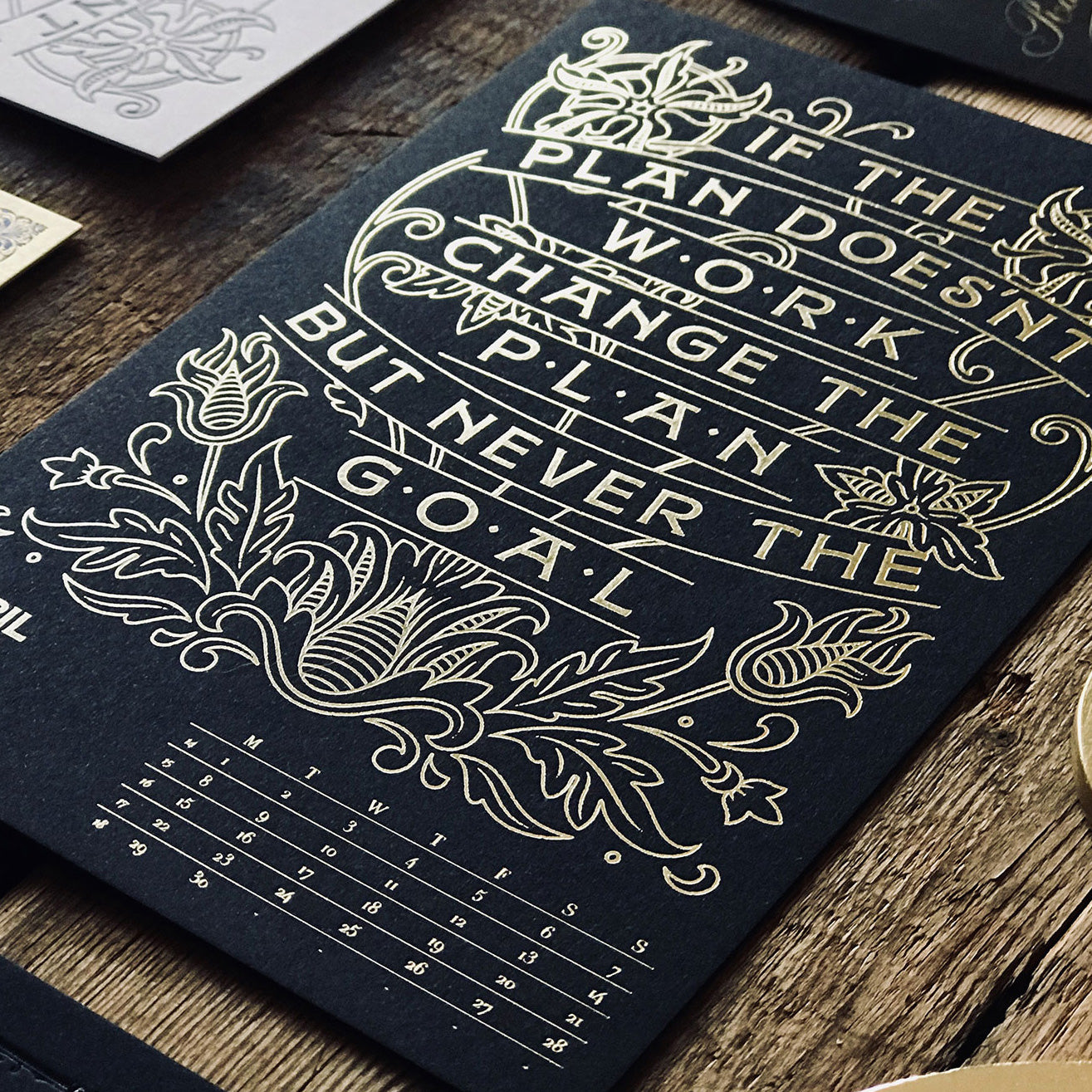 2019 LETTERPRESS CALENDAR - DELUXE edition - MR CUP 2019 LETTERPRESS CALENDAR - DELUXE edition - MR CUP