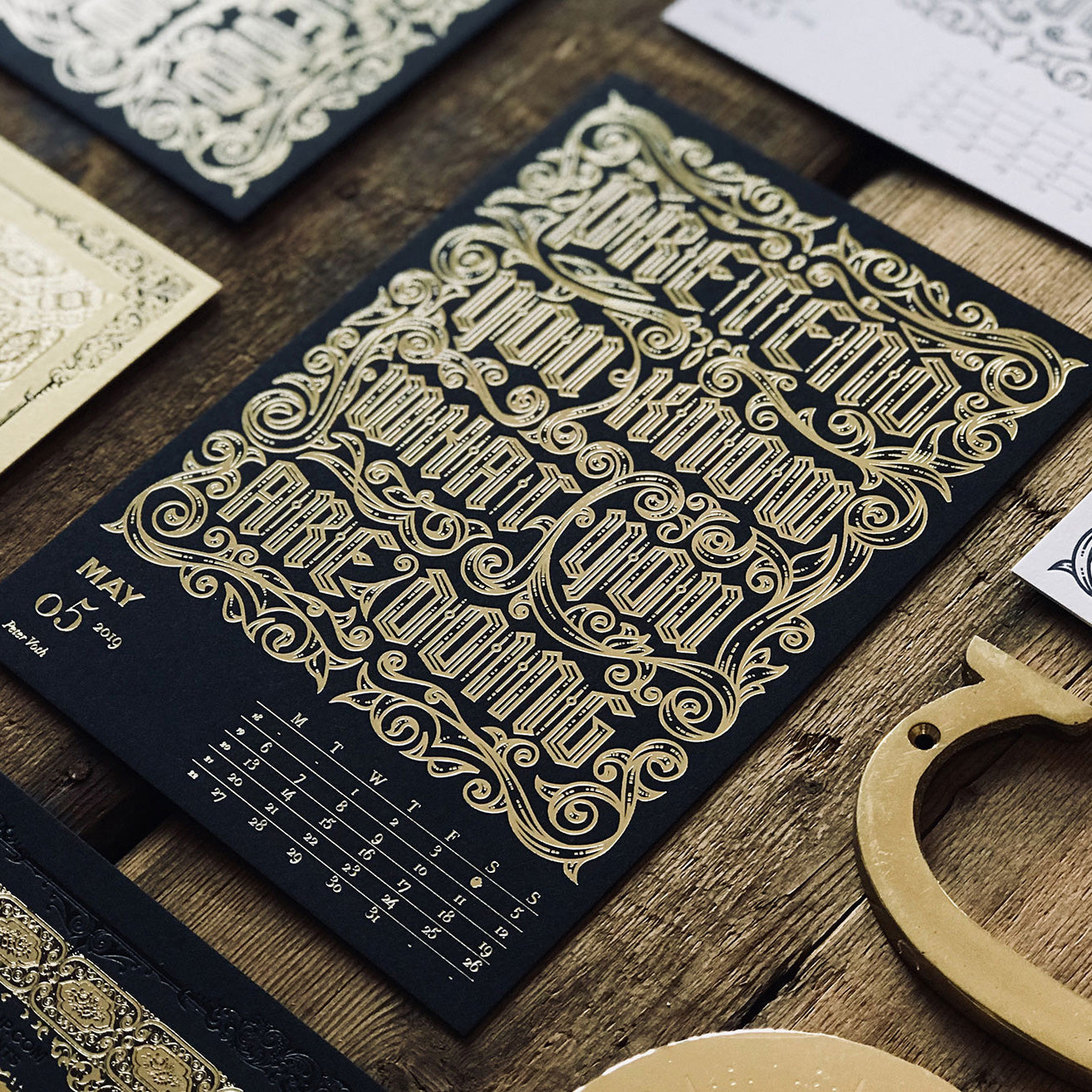 2019 LETTERPRESS CALENDAR - DELUXE edition - MR CUP 2019 LETTERPRESS CALENDAR - DELUXE edition - MR CUP