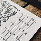 2019 LETTERPRESS CALENDAR - STANDARD edition - MR CUP