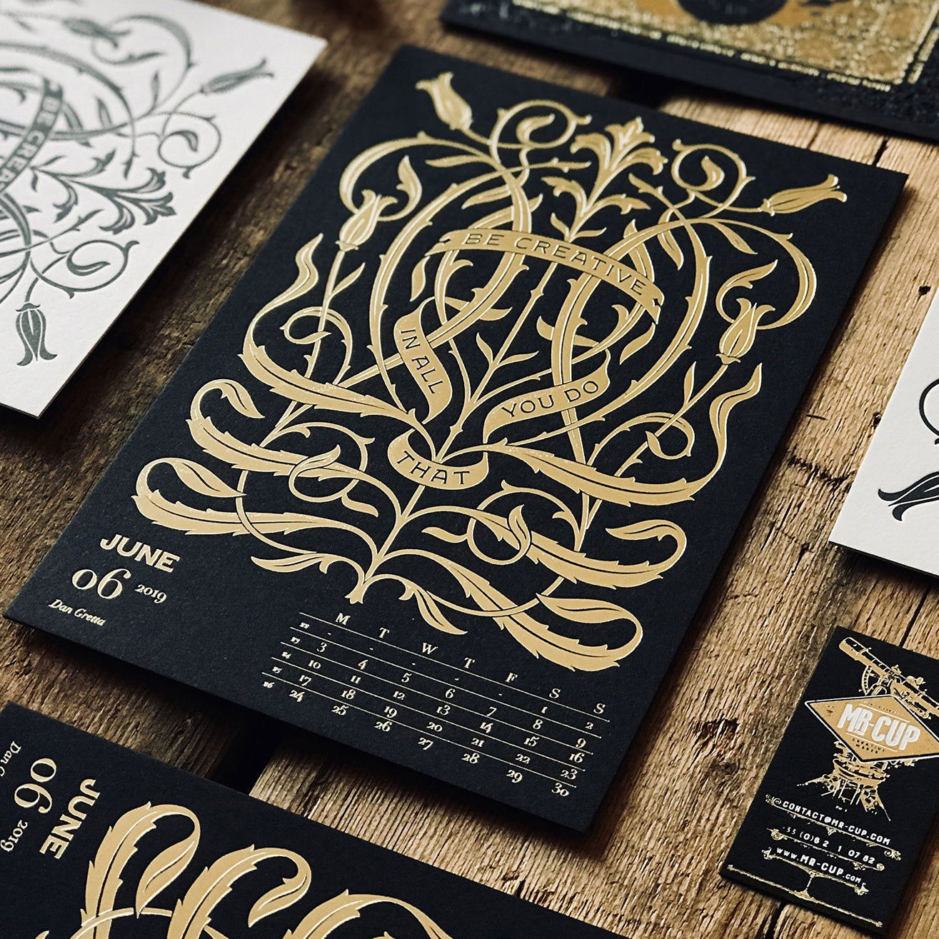 2019 LETTERPRESS CALENDAR - DELUXE edition - MR CUP 2019 LETTERPRESS CALENDAR - DELUXE edition - MR CUP