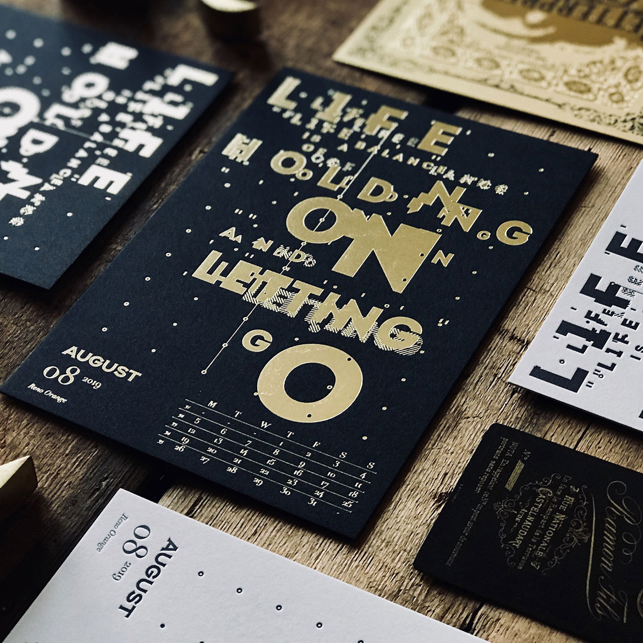 2019 LETTERPRESS CALENDAR - DELUXE edition - MR CUP 2019 LETTERPRESS CALENDAR - DELUXE edition - MR CUP