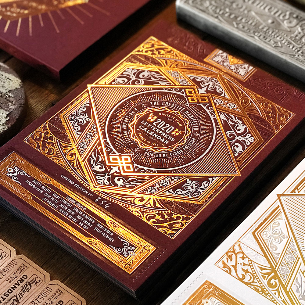 2020 LETTERPRESS CALENDAR - DELUXE edition - MR CUP 2020 LETTERPRESS CALENDAR - DELUXE edition - MR CUP