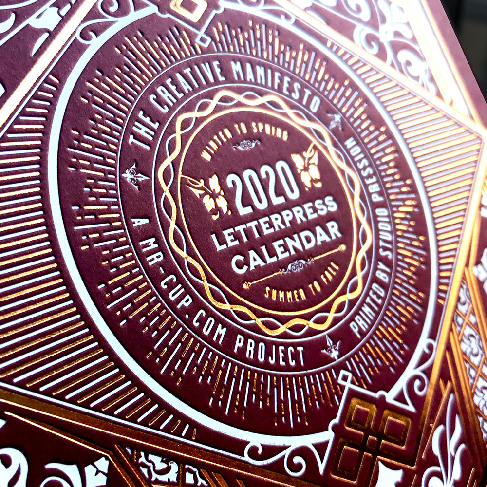 2020 LETTERPRESS CALENDAR - DELUXE edition - MR CUP 2020 LETTERPRESS CALENDAR - DELUXE edition - MR CUP