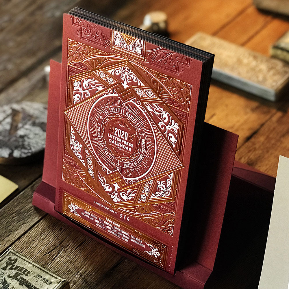 2020 LETTERPRESS CALENDAR - DELUXE edition - MR CUP 2020 LETTERPRESS CALENDAR - DELUXE edition - MR CUP
