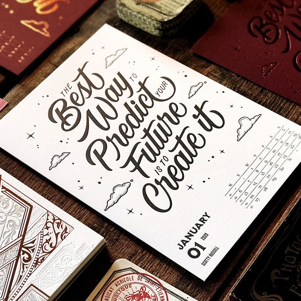2020 LETTERPRESS CALENDAR - STANDARD edition - MR CUP 2020 LETTERPRESS CALENDAR - STANDARD edition - MR CUP