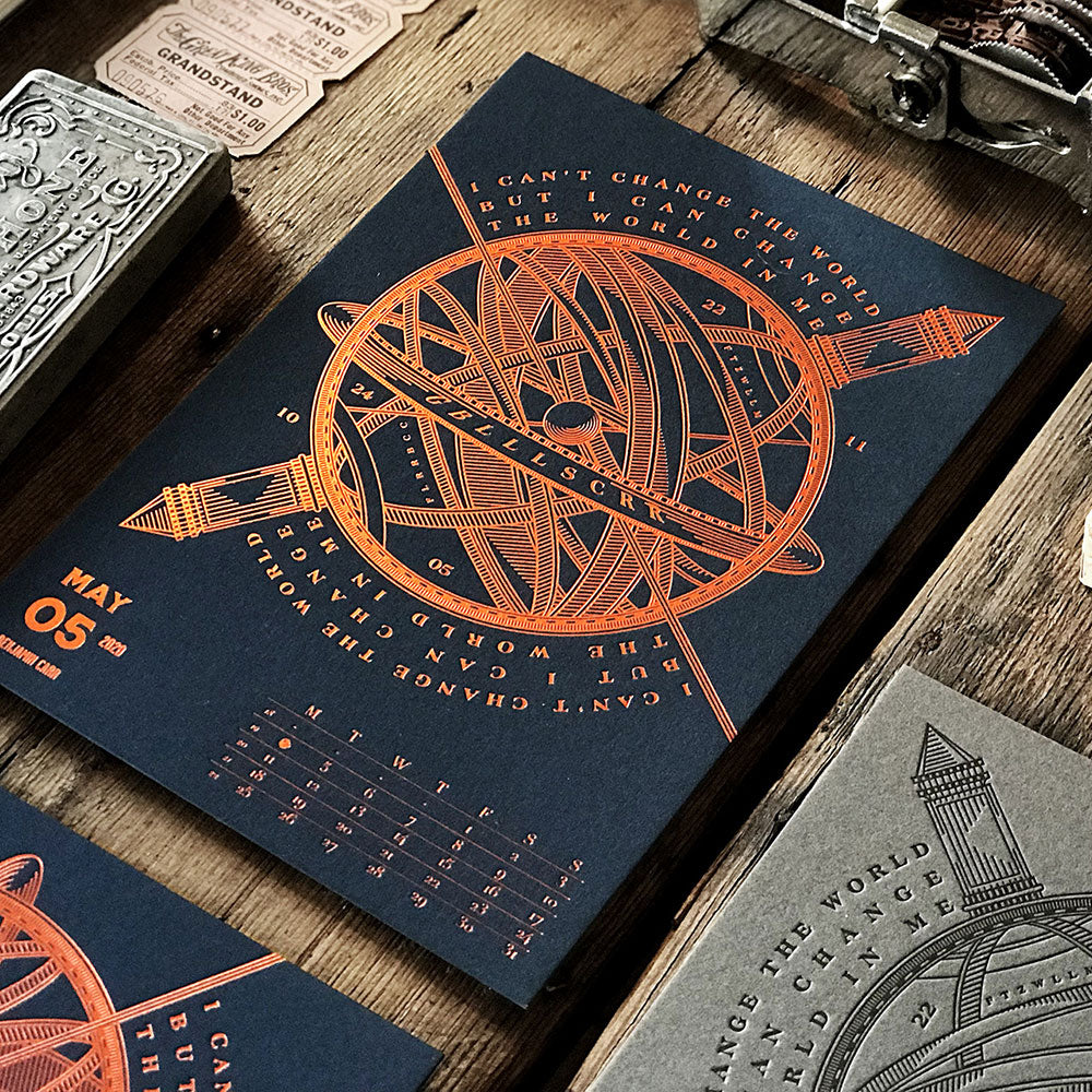 2020 LETTERPRESS CALENDAR - DELUXE edition - MR CUP 2020 LETTERPRESS CALENDAR - DELUXE edition - MR CUP