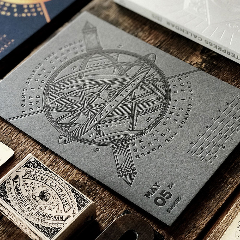2020 LETTERPRESS CALENDAR - STANDARD edition - MR CUP 2020 LETTERPRESS CALENDAR - STANDARD edition - MR CUP