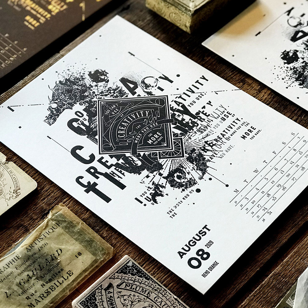 2020 LETTERPRESS CALENDAR - STANDARD edition - MR CUP 2020 LETTERPRESS CALENDAR - STANDARD edition - MR CUP