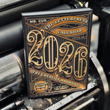 2026 LETTERPRESS CALENDAR - DARK - Collector TABACO Edition
